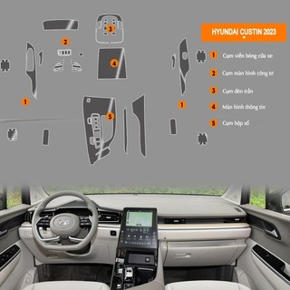  Dán PPF trong suốt bảo vệ nội thất xe Cutin 2023