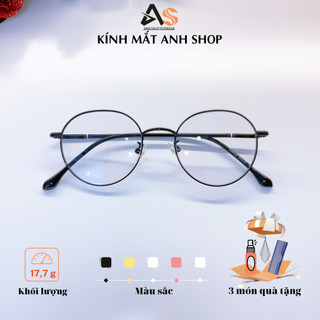 Kính tròn mắt nhỏ nam nữ chất liệu kim loại thời trang  5281 - 29120A