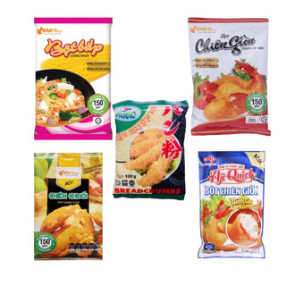 Bột bắp/Bột chiên giòn/Bột chiên chuối/Bột chiên xù Tài Ký/Ajiquick/Panko gói (100-150g)