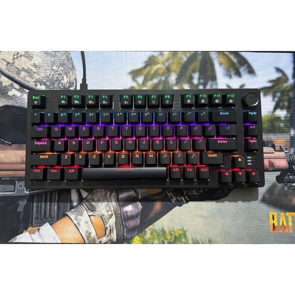 Bàn phím cơ DareU EK75  Black DareU Dream switch Mix Màu