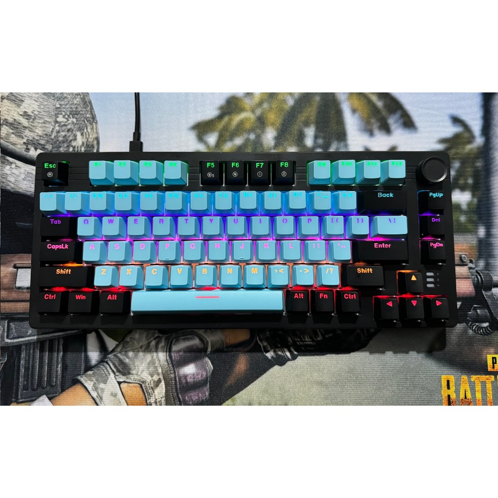 Bàn phím cơ DareU EK75  Black DareU Dream switch Mix Màu