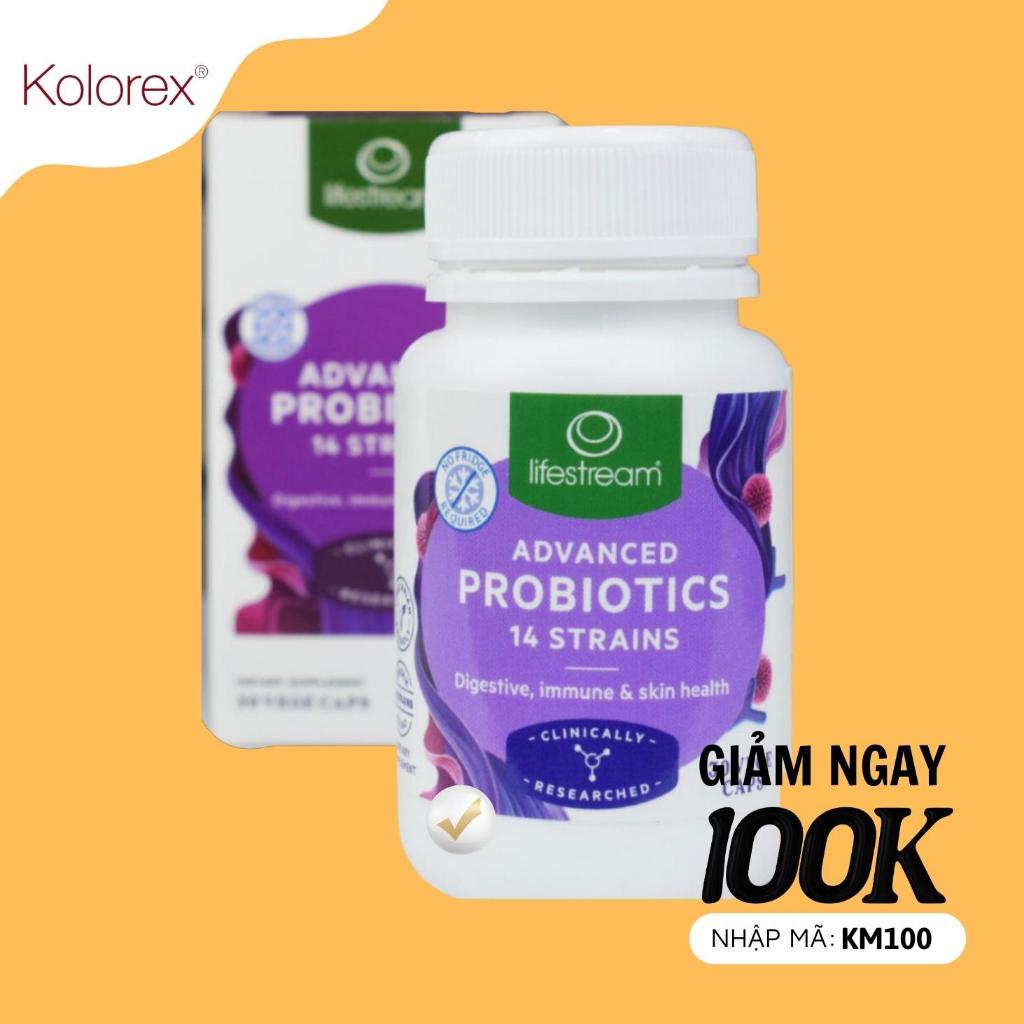 Bộ đôi giảm nấm, tăng lợi khuẩn: Liifestream Probiotics & Kolorex