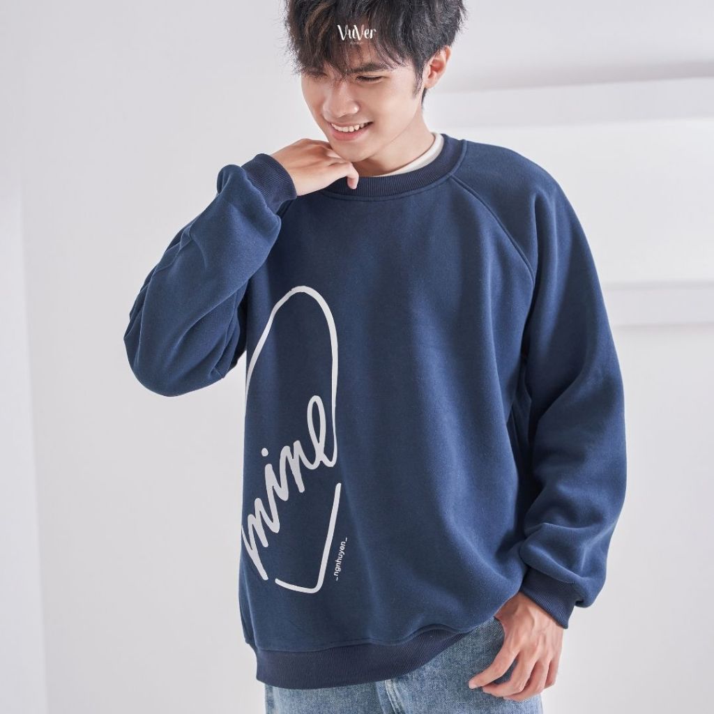 - Áo đôi Sweater nỉ bông - BE MINE - áo unisex nam nữ - vuver.vn