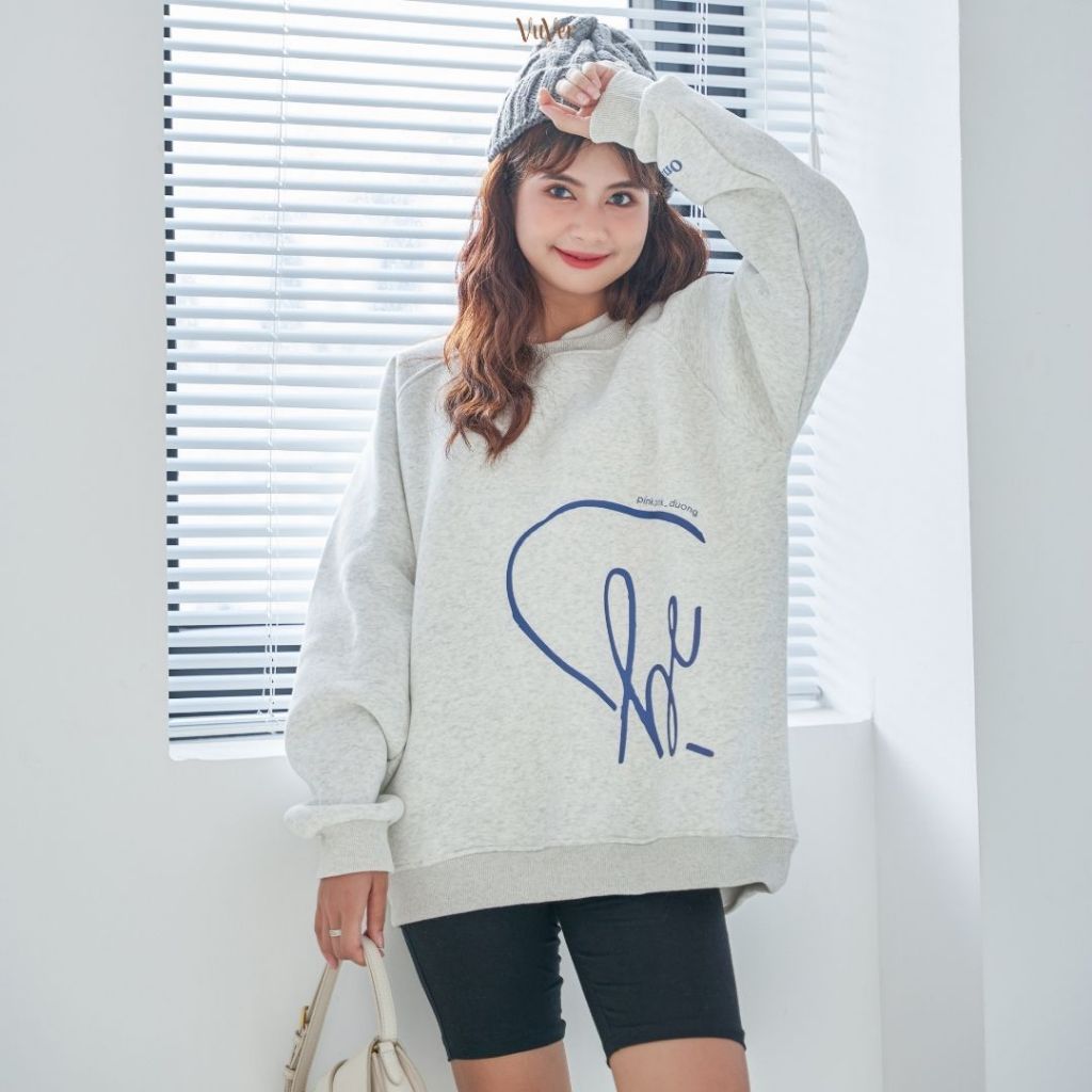 - Áo đôi Sweater nỉ bông - BE MINE - áo unisex nam nữ - vuver.vn