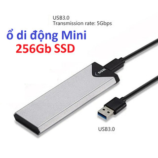 Ổ cứng SSD di động Vỏ nhôm 256Gb  512GB ype C tốc độ cao siêu mỏng, ổ SSD SSK 240Gb chuẩn 3.0 sata 2,5