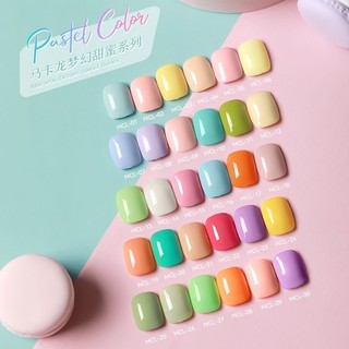 Sơn móng tay gel Sơn gel AS dùng máy hơ gel tone màu vàng nâu và các màu đỏ vàng xanh mẫu mới chai 15ml mã MCL