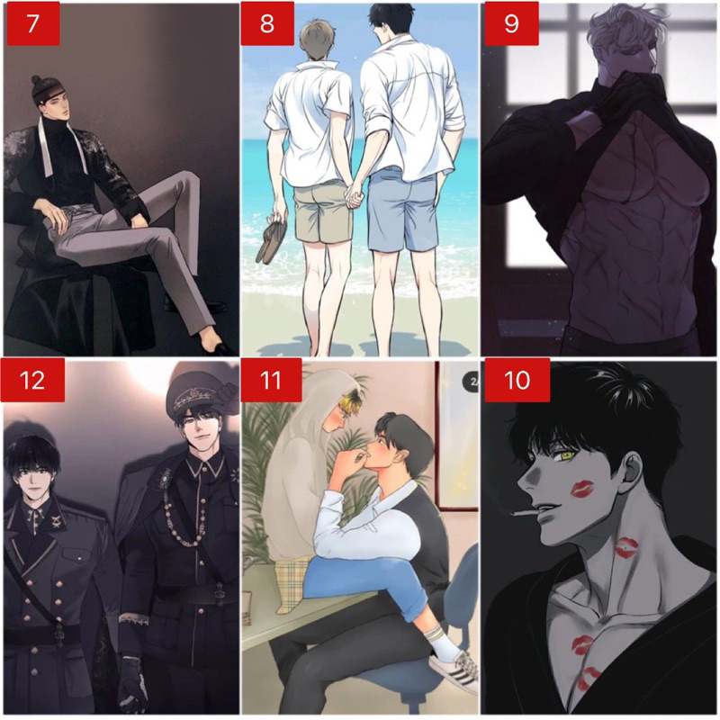 Tranh ảnh treo dán BJ Alex yaoi 3 ảnh A4 khác nhau / Poster yaoi bj alex