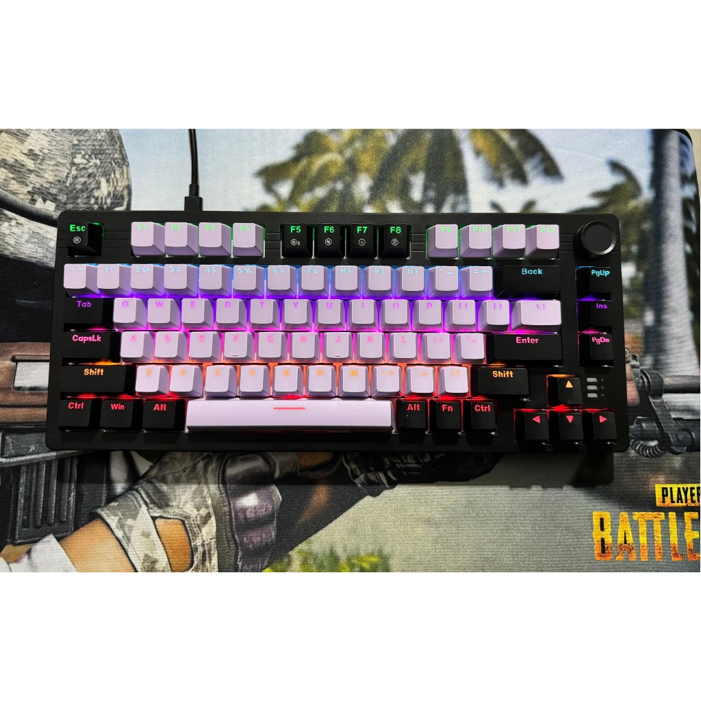 Bàn phím cơ DareU EK75  Black DareU Dream switch Mix Màu