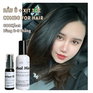 COMBO DƯỠNG TÓC CLETA ORGANIC (dầu ủ + xịt kích mọc tóc)