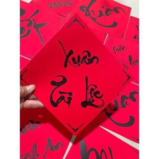 chữ thư pháp tết phúc .... trang trí decor