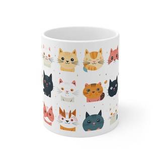 Cốc ly sứ in hình mèo dễ thương