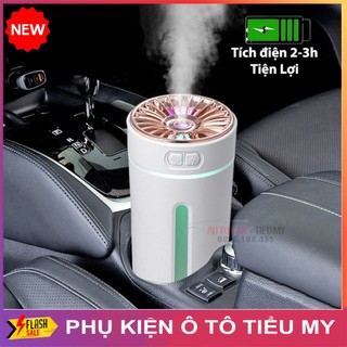 Máy xông tinh dầu, máy khuếch tán tinh dầu Làm Ẩm Không khí, khử mùi xe hơi, văn phòng, Dung Tích 300ml có đèn led