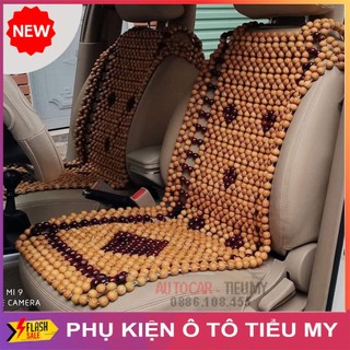 Lót Ghế Ô Tô Hạt Gỗ Thông Bền Đẹp - Hạt Lót Ghế Gỗ Đan Hoa Hạt To Loại 1, Giúp Lưu Thông Mạnh Máu. Massage Cơ Thể
