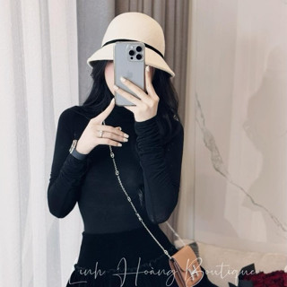 Áo Giữ Nhiệt Giấy Nữ Cổ Cao, Áo Thun Nữ Hàng Cao Cấp Hàng Xịn Không Bai Không Dão NGỌC BÍCH NINH HIỆP