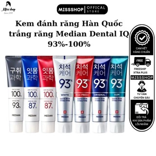 KEM ĐÁNH RĂNG HÀN QUỐC TRẮNG RĂNG MEDIAN DENTAL IQ 93% MẪU MỚI
