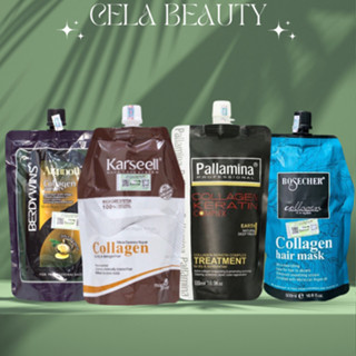 Dầu hấp ủ tóc Collagen Karseell Macca 500ml phục hồi tóc hư tổn, cung cấp độ ẩm bảo vệ tóc