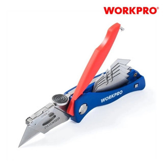 Dao rọc xếp thay lưỡi nhanh thân nhựa tốt workpro wp211006