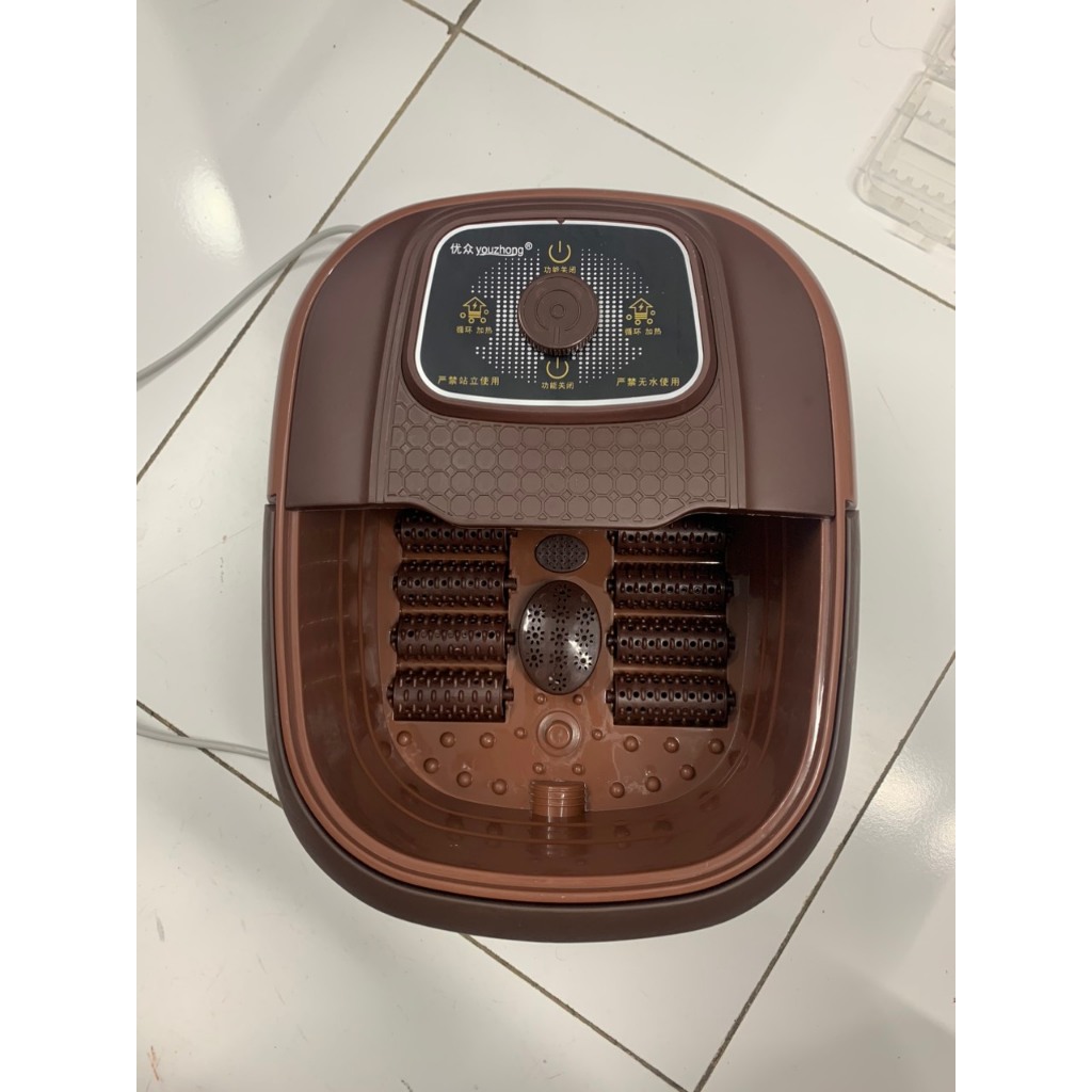 Bồn ngâm chân có con lăn massage , chậu ngâm chân massage  trị liệu 500W  tự đun nước nóng