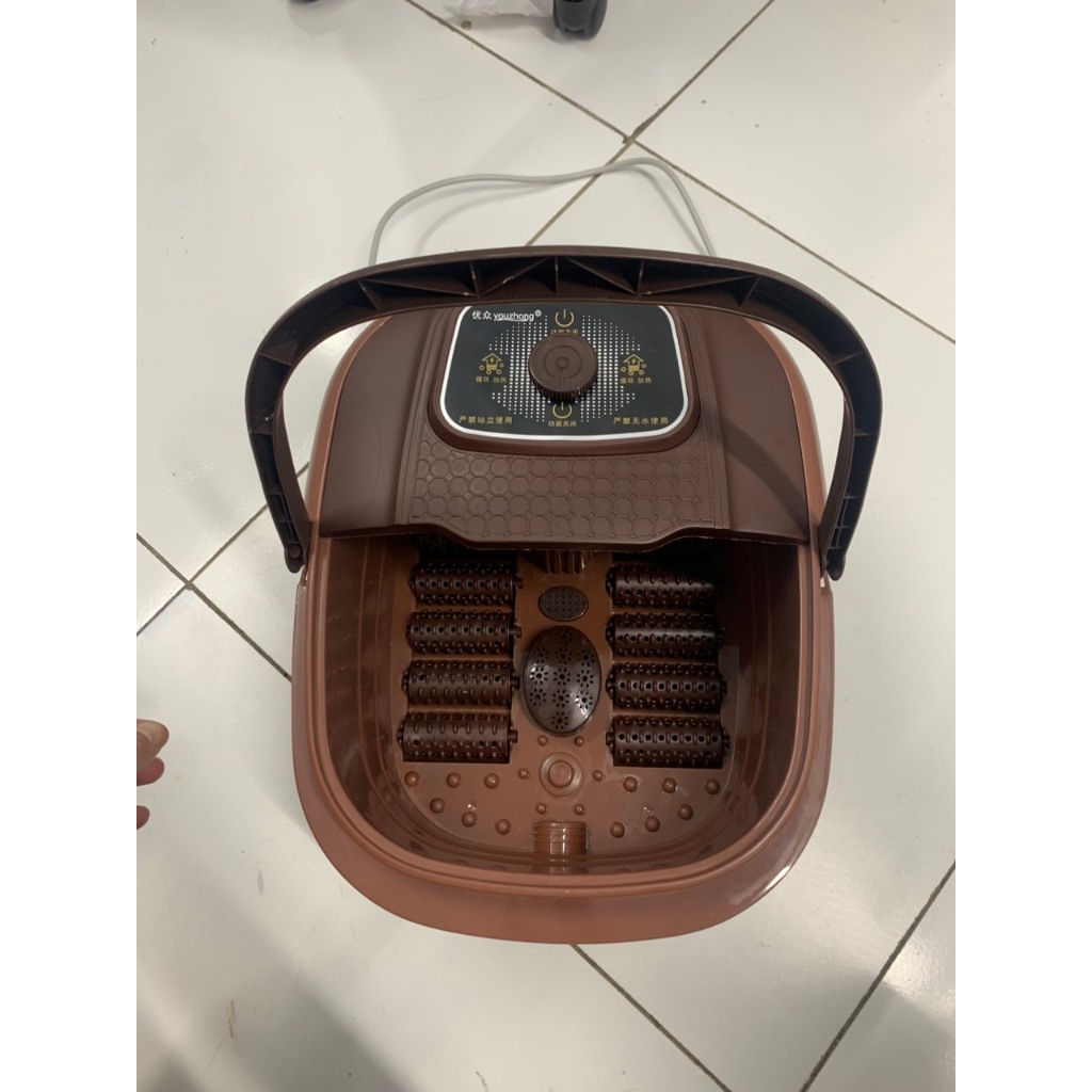 Bồn ngâm chân có con lăn massage , chậu ngâm chân massage  trị liệu 500W  tự đun nước nóng