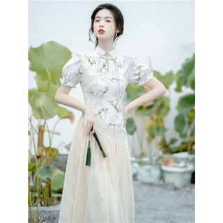 Đầm cổ trang đầm xoè điệu đà