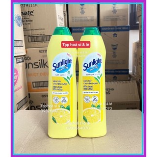 Combo 2 Kem tẩy đa năng sunlight hương chanh chai 690g