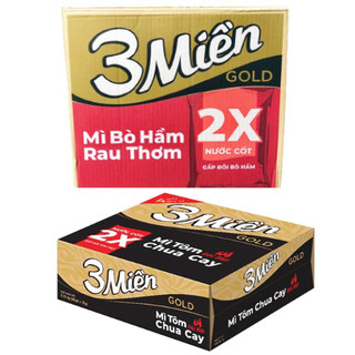 Mì ba miền gold thùng 30gói x 75g date mới