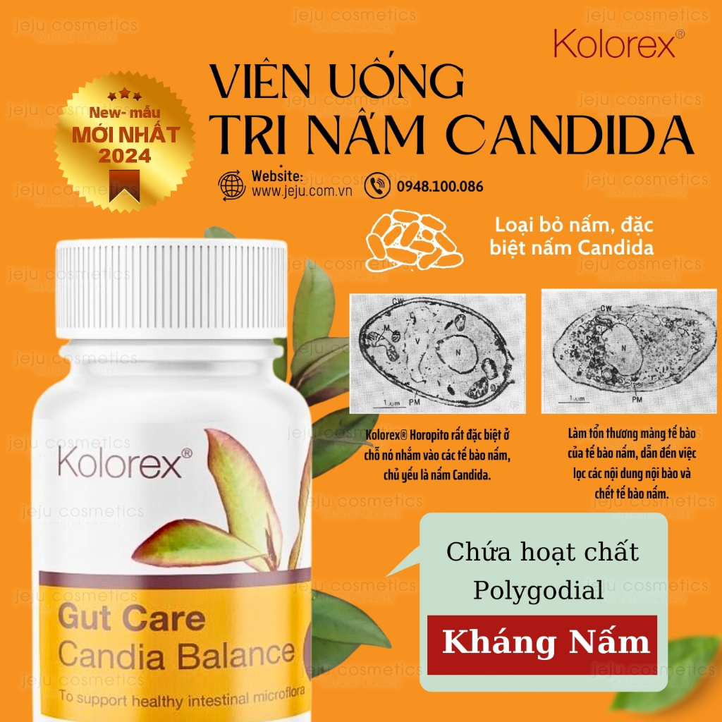 Viên Uống Giảm Nấm Candida Kolorex Candida Balance