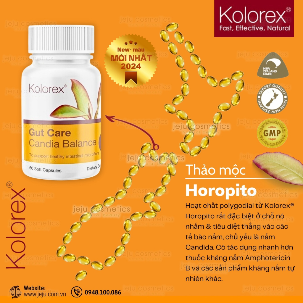 Viên Uống Giảm Nấm Candida Kolorex Candida Balance