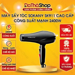 Máy Sấy Tóc SOKANY 911 Công Suất 2400W, Lực Mạnh Nhanh Khô Tóc Trong Thời Gian Ngắn, Không Bị Xơ Tóc, Không Nóng Tay