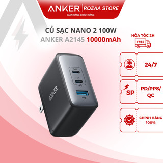 Củ sạc nhanh anker a2145 736 100w có 3 cổng, hỗ trợ - bảo hành 12 tháng.