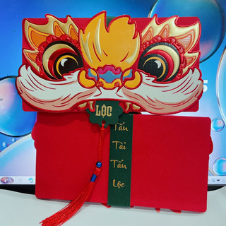 Sỉ 50 cái bao lì xì xếp ngăn cao cấp hàng thiết kế 2 ngăn 6 ngăn