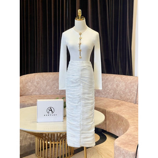 𝐊𝐀𝐋𝐈𝐍 𝐒𝐄𝐓 - 𝐀𝐒𝐇𝐘𝐋𝐄𝐘 áo body cut out sexy kèm chân váy tơ tôn dáng