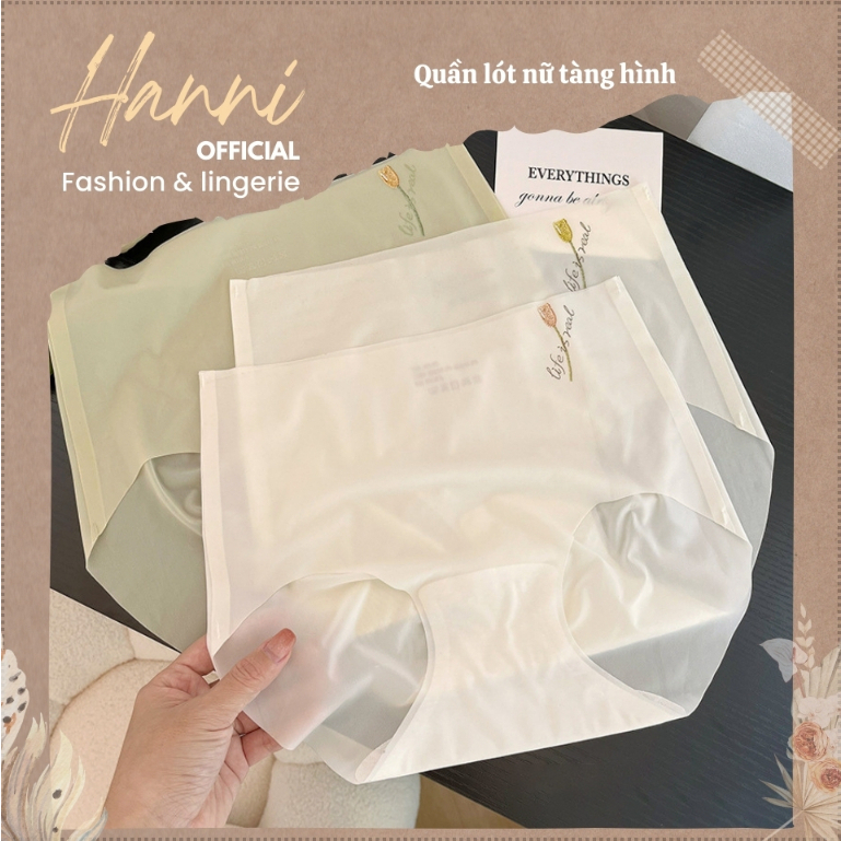 Quần lót nữ su tơ hoa tulip mềm mịn mỏng tàng hình không lộ viền - quần chíp nữ cao cấp su thạch mịn tơ Q215