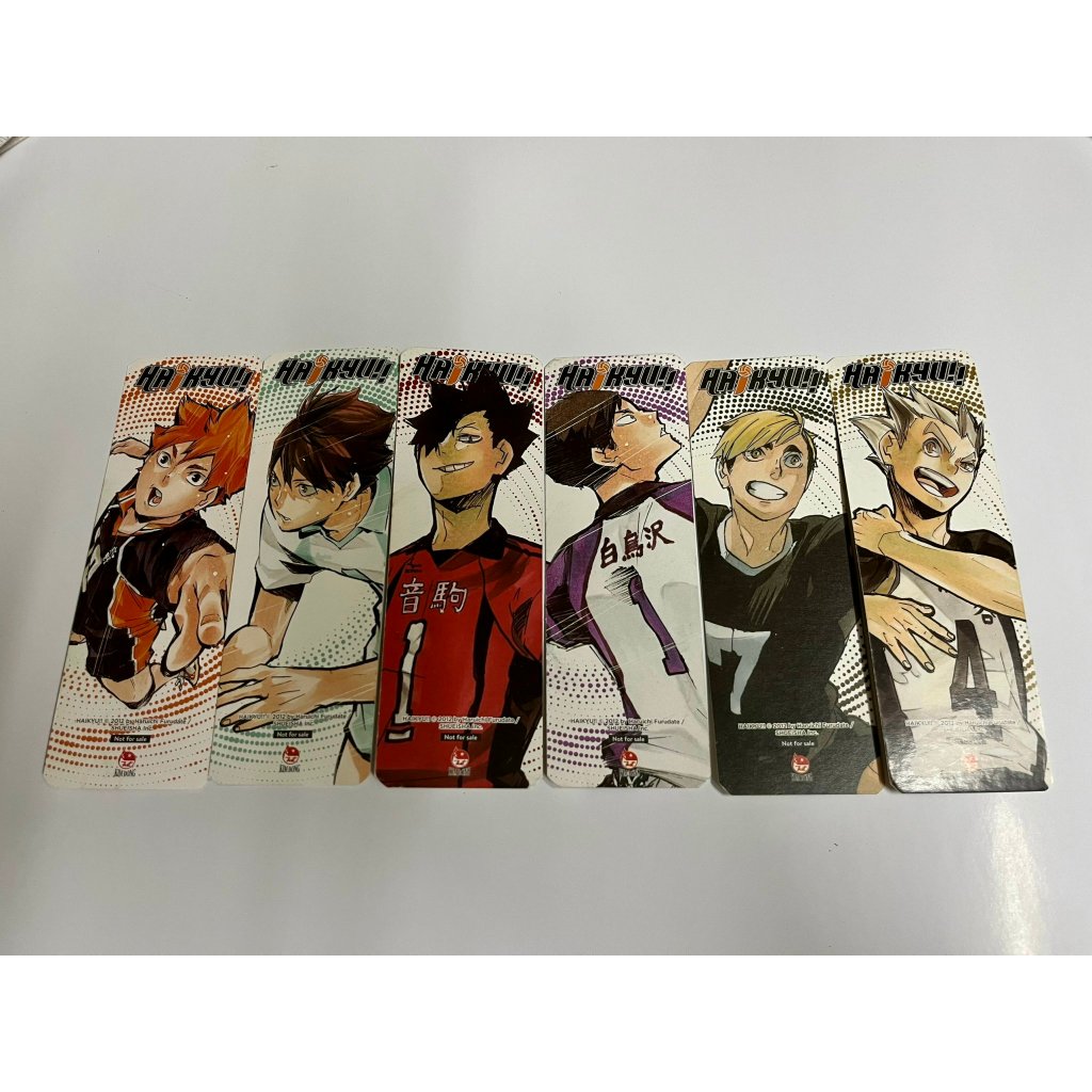 Set 6 Bookmark Haikyu - Fes AniAni - NXB Kim Đồng