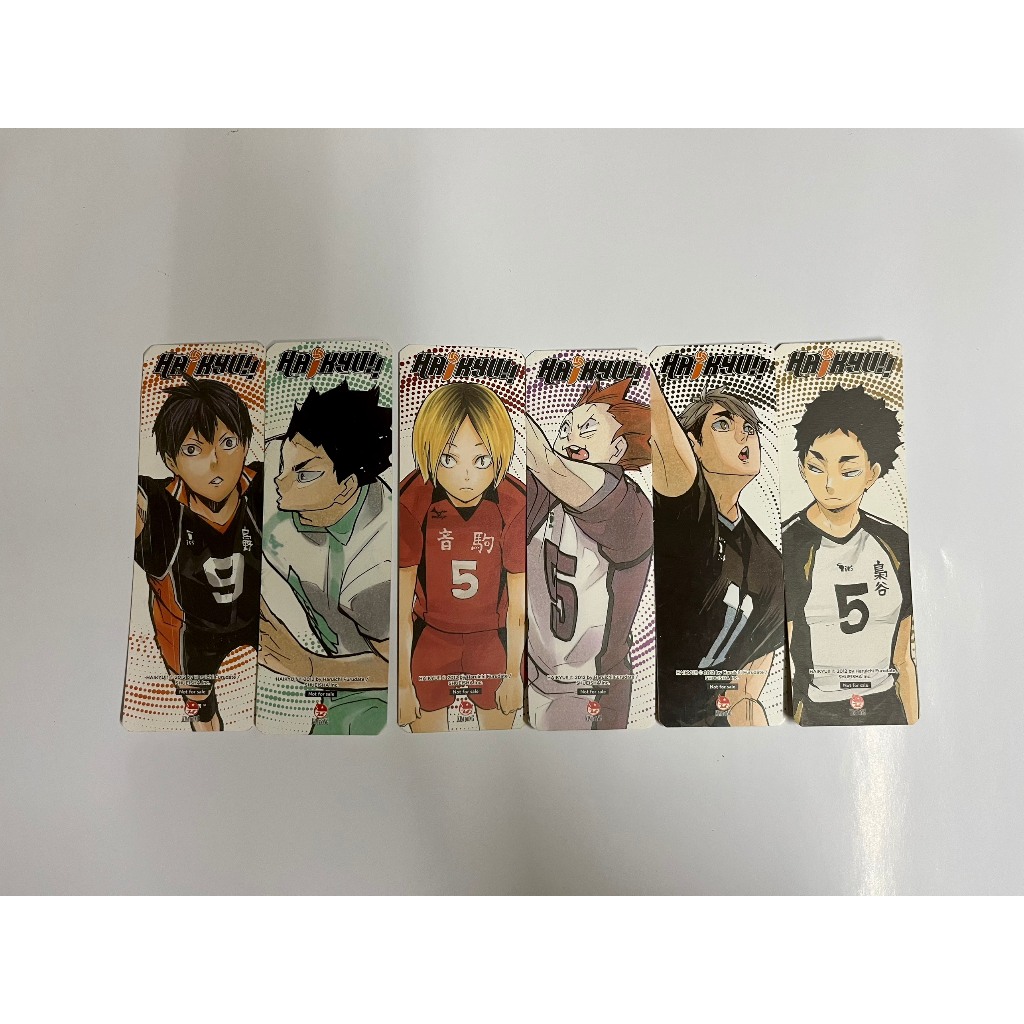 Set 6 Bookmark Haikyu - Fes AniAni - NXB Kim Đồng