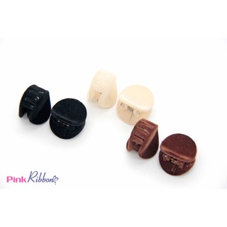 Set 2 cái - kẹp càng cua nhung hình tròn 3cm