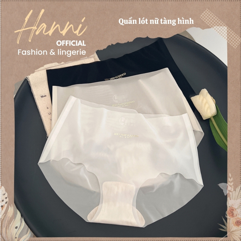 Quần lót nữ su tơ mềm như thạch tàng hình có giãn không viền in chữ sang trọng - Quần chíp nữ su tơ rẻ đẹp Q219