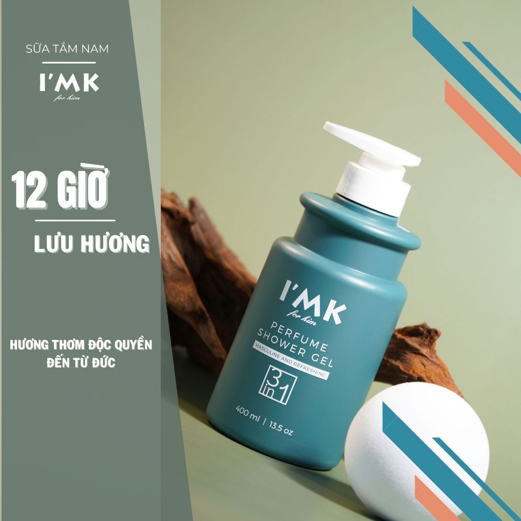 Sữa Tắm Nam Nước Hoa 12 Giờ Lưu Hương Nam Tính Dành Cho Nam Chính Hãng I'MK - Sữa Tắm Nước Hoa