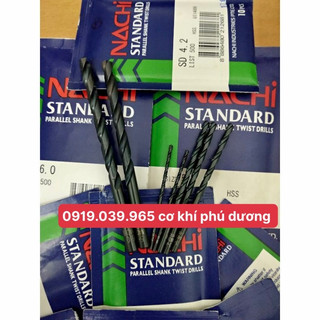 Mũi khoan nachi l500 hss size từ 0.8mm - 5.9mm