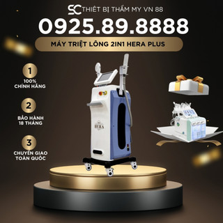 Máy triệt lông hera triệt lông trẻ hóa 2in1 hoặc máy 2 tay chuyên triệt lông