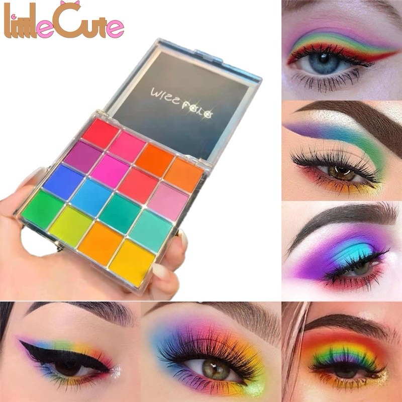 UNBẢNG MÀU MẮT 16 Ô TRANG TRÍ HOA GIẢ , TÔ HOA KẼM NHUNG