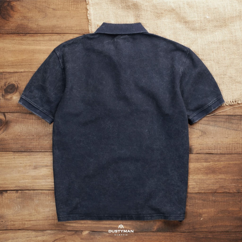 Áo Polo Nam Wash Classic Thoáng Mát DUSTYMAN - Vải cá sấu - Form Slim Fit - Retro