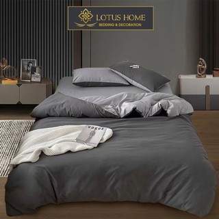 Bộ chăn ga gối Cotton Tici nhiều màu trơn phong cách Vintage nhiều kích thước size nệm m4 m6 m8