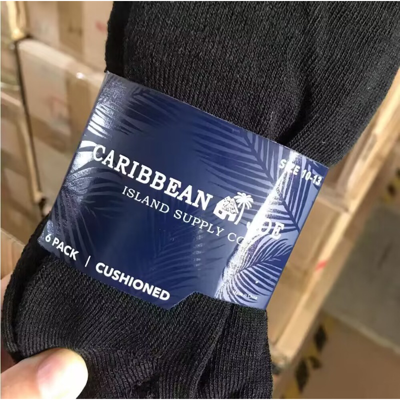 Xuất Mỹ ! Tất CARIBEAN JOE pack 6 đôi size 10-13US