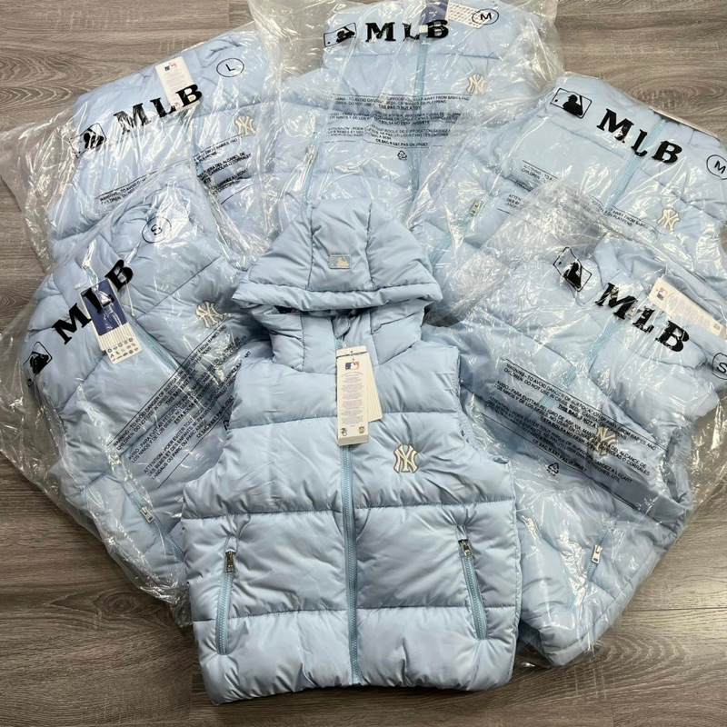 Áo phao gile mlb có mũ