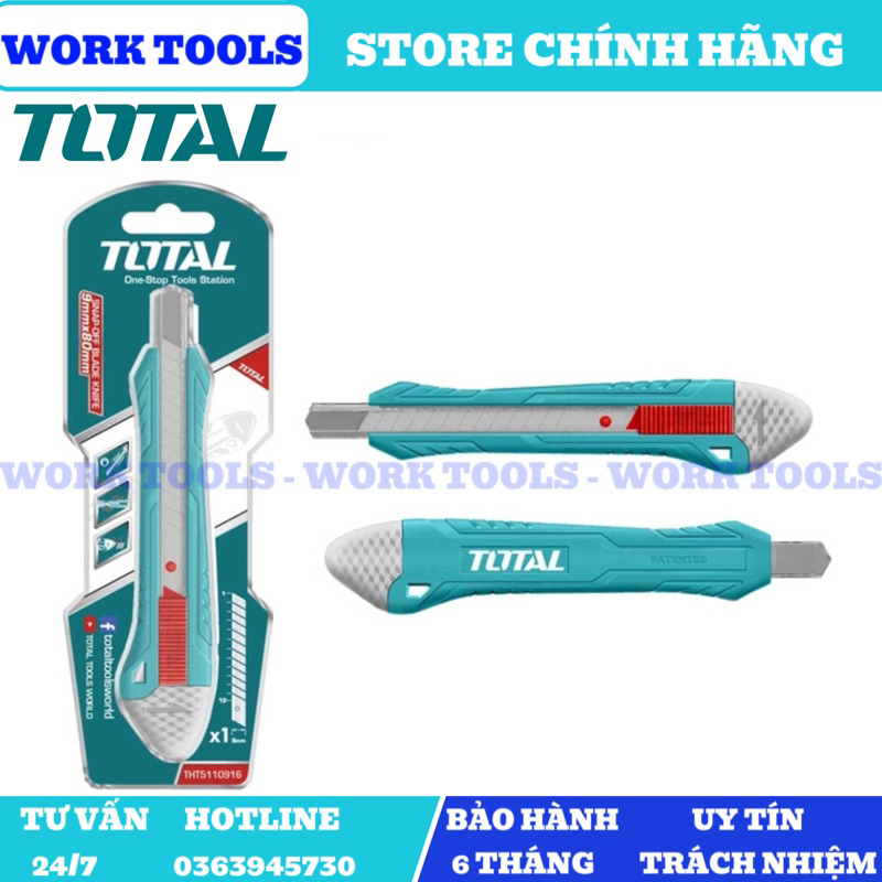 ĐỒ NGHỀ TOTAL Dao dọc giấy 9Mx80MM THT5110916