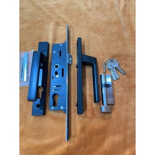 Khóa tay gạt đơn điểm Kinlong - Khóa Tay gạt cửa nhôm Xingfa Màu Đen