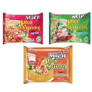 Miến Phú hương vị lẩu thái tôm/Sườn heo/Thịt bằm Acecook gói (58-63g)