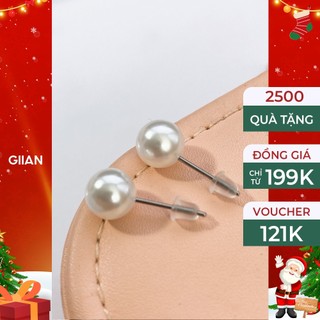 Bông tai ngọc nữ tính, khuyên tai sang chảnh giian - pk0048