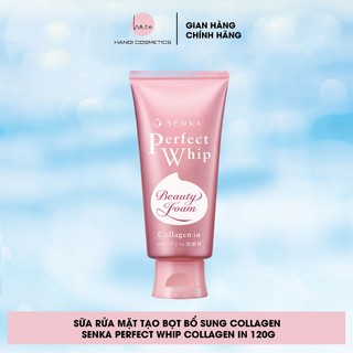 Sữa rửa mặt tạo bọt Senka Perfect Whip Collagen In 120g